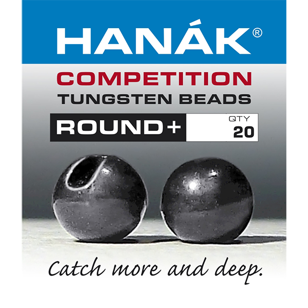 Hanak Tungsten Slotted Beads Round+