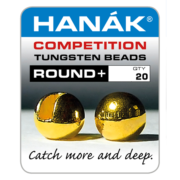 Hanak Tungsten Slotted Beads Round+
