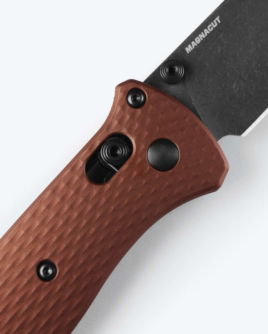 Benchmade Bailout 537BK-07 Burnt Copper plain edge, view 5
