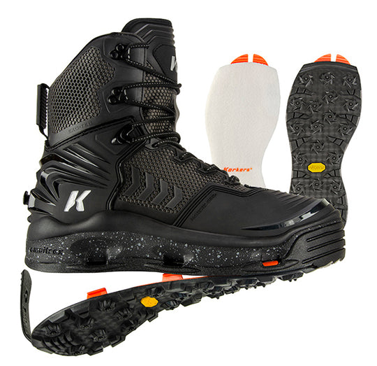 Korkers River Ops Wading Boot Kling-On & Black Felt Soles