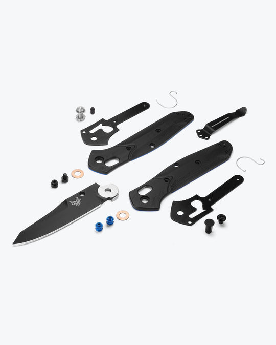 Benchmade 945BK-1 Mini Osborne black and blue G10, view 6