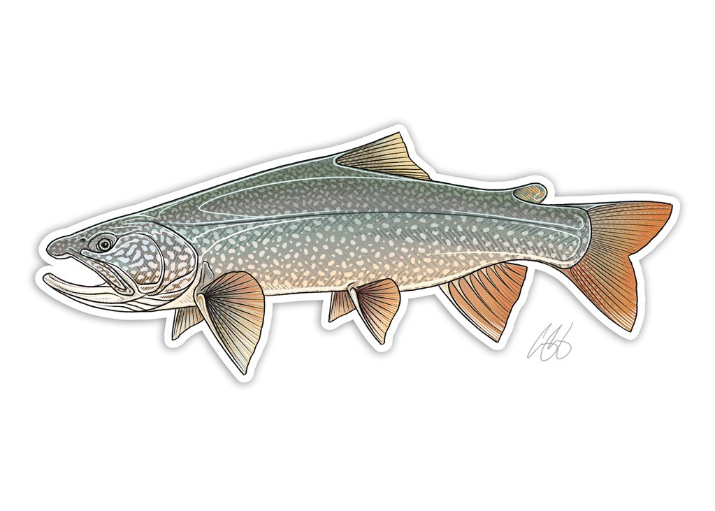 Casey Underwood Lake Trout Decal Sticker