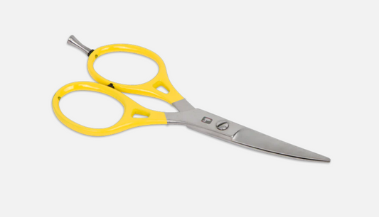 Loon Ergo Prime Curved Shears w/ Precision Peg Yellow