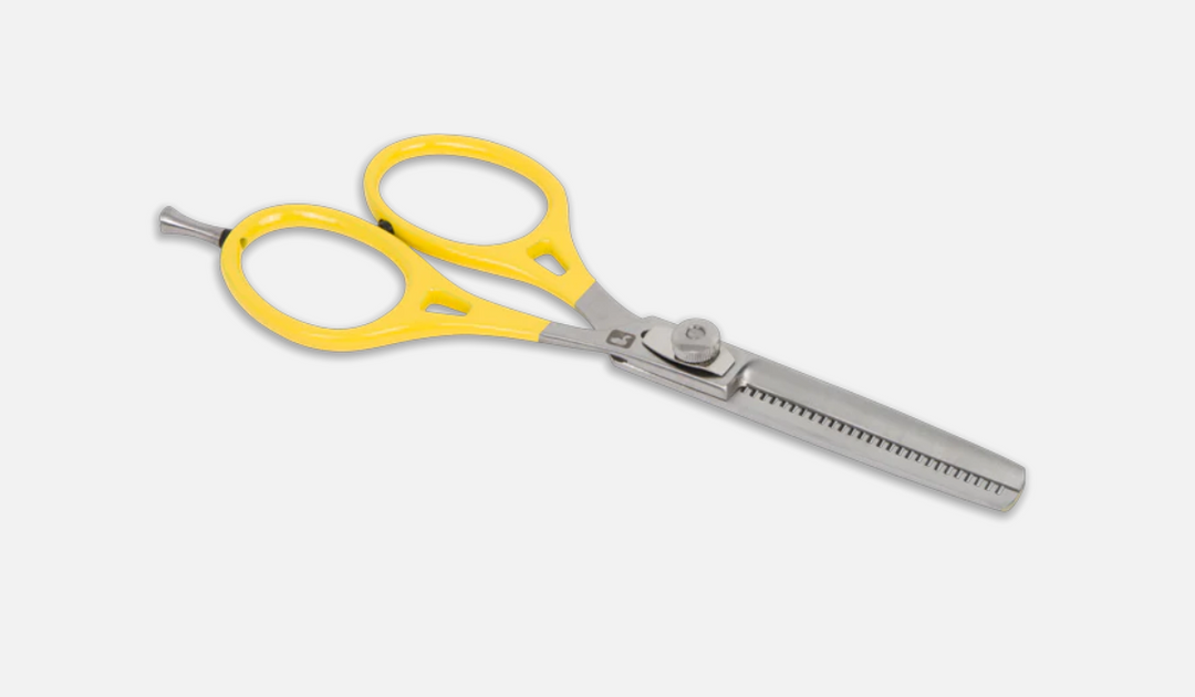 Loon Ergo Prime Curved Shears w/ Precision Peg Yellow