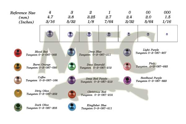 Montana Fly Company Round Lucent Beads Tungsten