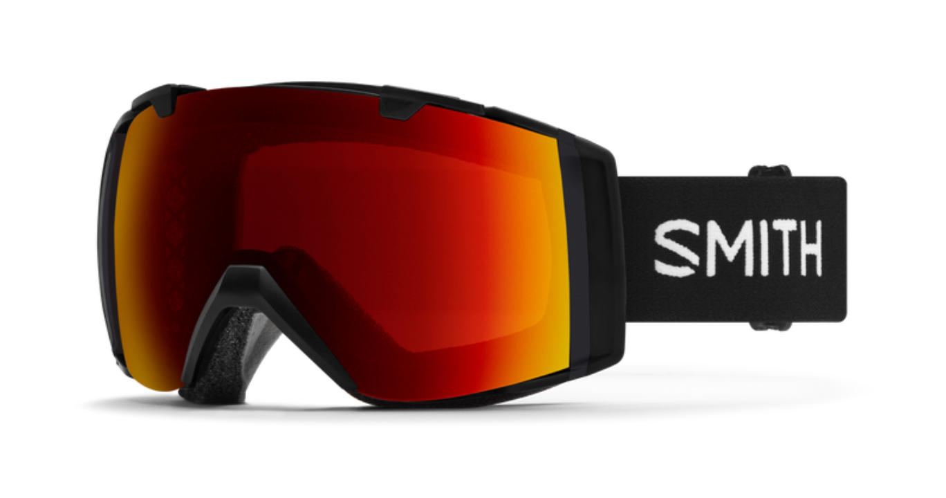 Smith Optics I/O Goggles - Black + ChromaPop Sun Red Mirror Lens