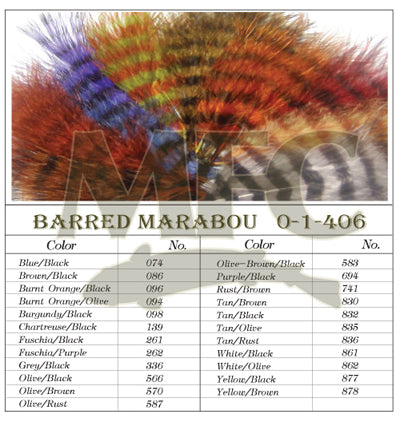 Montana Fly Company Barred Marabou Blood Quill - (1/8 oz)