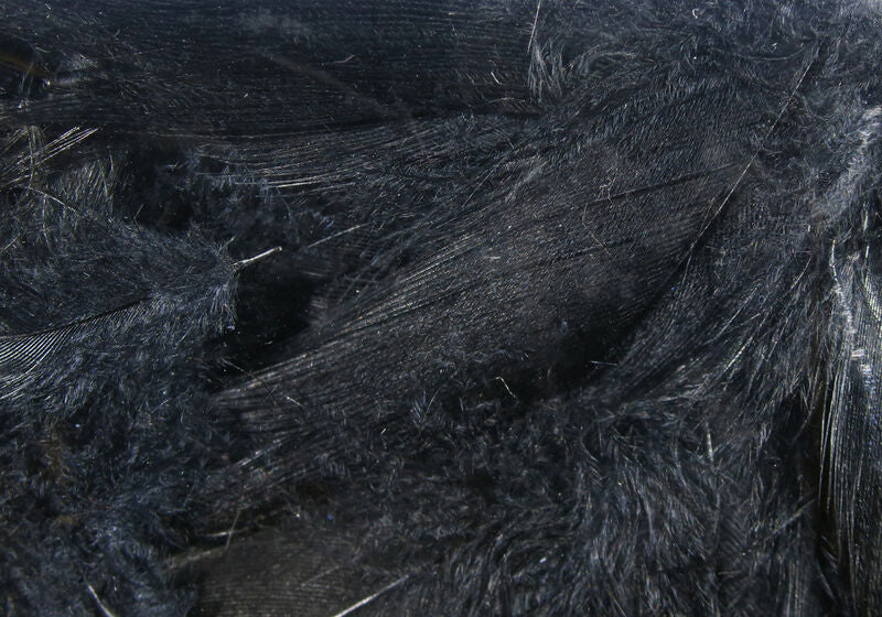 Hareline Dyed Mallard Flank Feathers Black