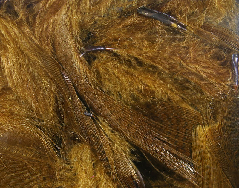 Hareline Dyed Mallard Flank Feathers Brown