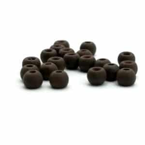 Firehole Stones Round Tungsten Beads 36 Piece Package - Mounds Dark Brown