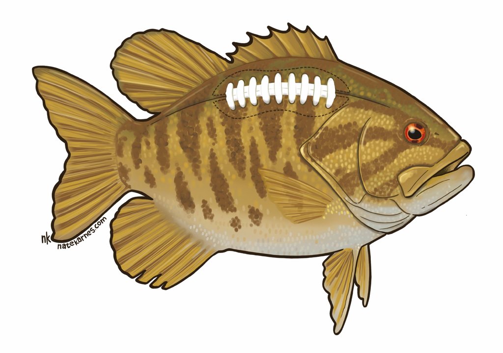 Nate Karnes Smallie Football Decal