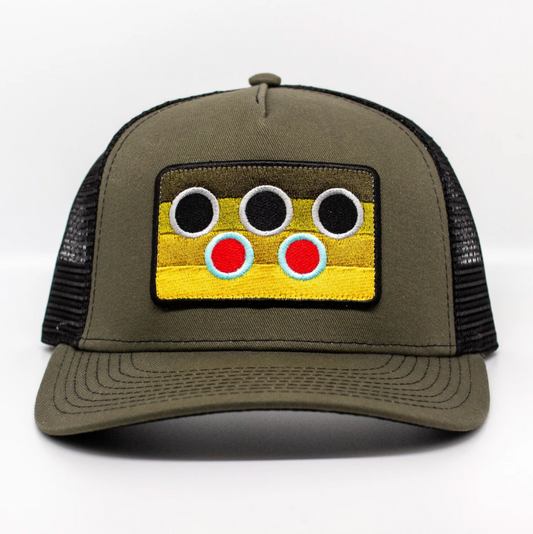 Nate Karnes Brown Trout Patch Hat Olive