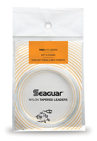 Seaguar Knotless Nylon Tapered 9' 3 Pack Leaders