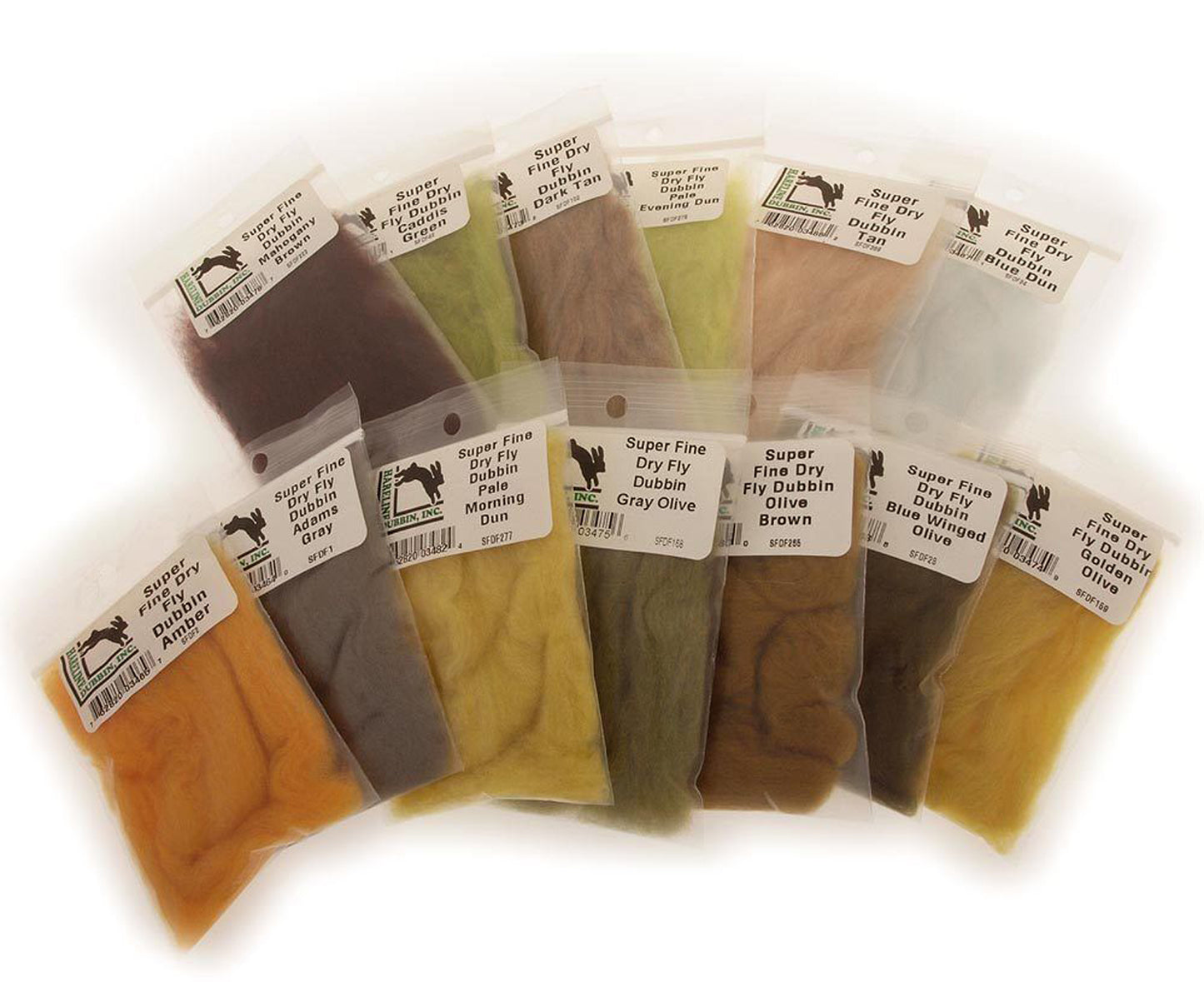 Hareline Scud Dub 12 Multiple Colors - Fly Tying