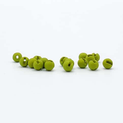 Firehole Stones Slotted Tungsten Beads 28 Piece Package - Olive