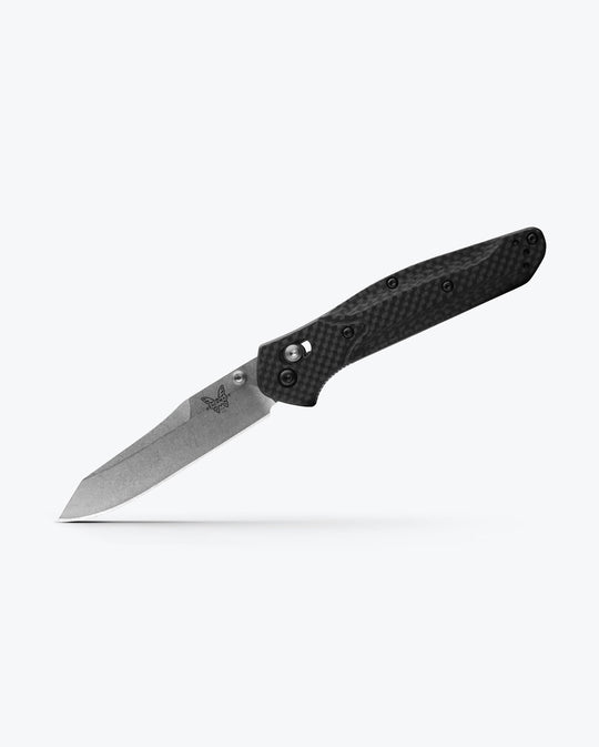 Benchmade 940-1 Osborne carbon fiber, angled open