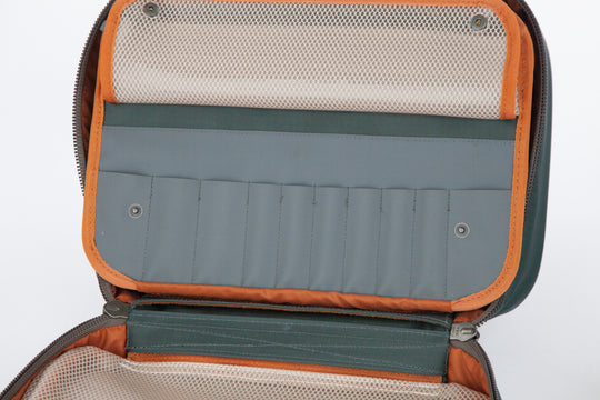 Fishpond Backwater Fly Tying Kit loaded with fly tying materials