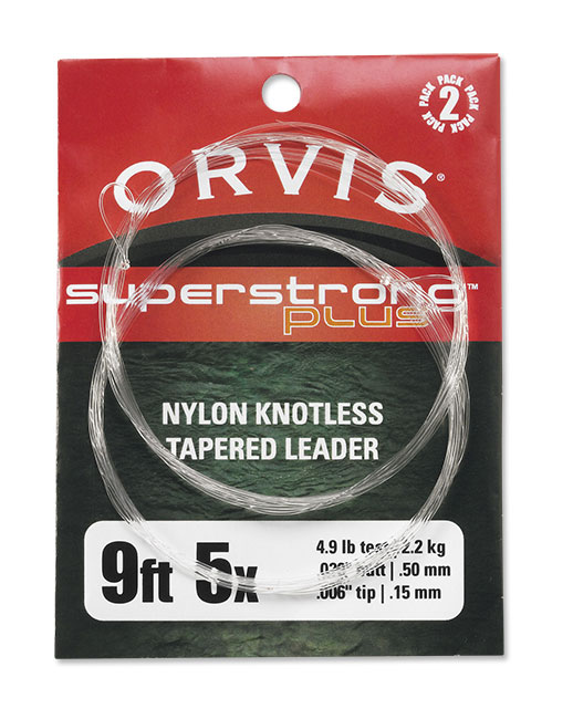 Orvis Superstrong Plus Knotless Tapered 9' Leader 2 Pack