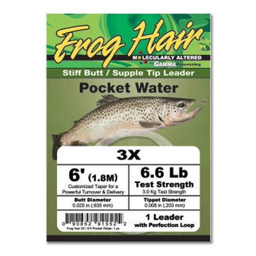 Frog Hair Pocket Water Leaders - 6ft