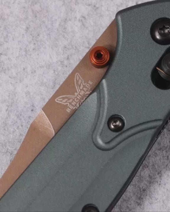 Benchmade Osborne Taiga Green | S90V | Reverse Tanto