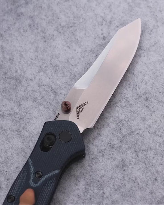 Benchmade Mini Osborne Denim Micarta | M390 | Reverse Tanto