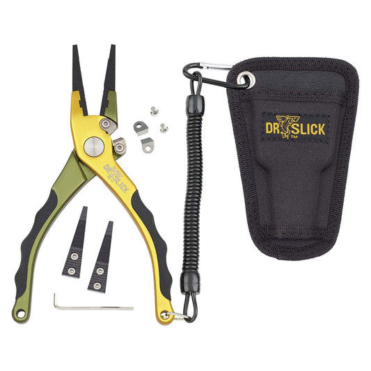 Dr. Slick Squall Fishing Plier 7-1/2" Aluminum Frame Tungsten Carbide Cutters