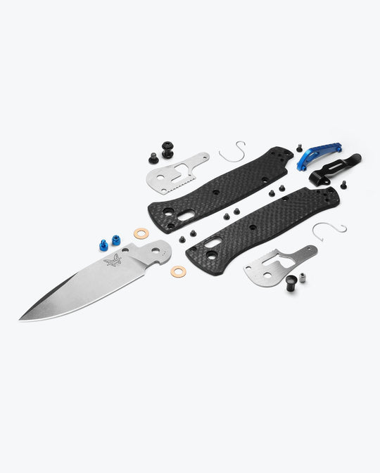 Benchmade Bugout 535-3 components, exploded assembly view