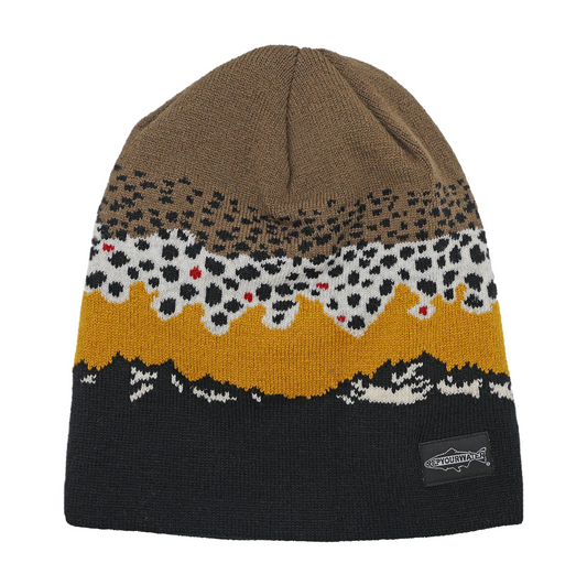 Rep Your Water - Brown Trout Mountains Skull Knit Cap