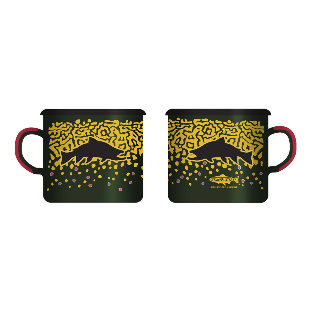 Rep Your Water - Enamel Camp Mug - Brookie Flank