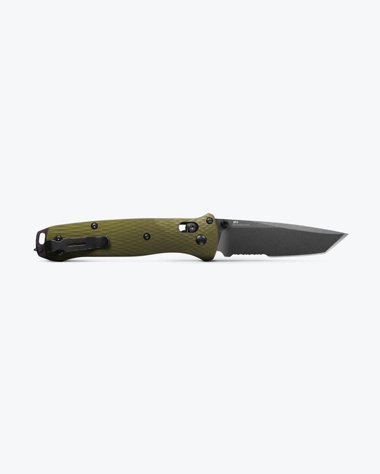 Benchmade Bailout 537SGY-1 Woodland Green serrated, view 4
