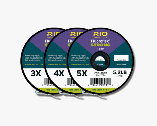 Rio Fluoroflex Strong Tippet Material 30 yd. Spools 3-Pack - Fly Fishing