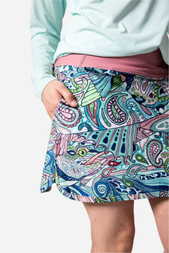 Radiant Redfish Skort
