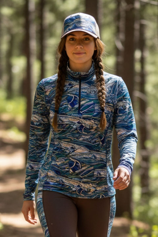 Rainbow Ridge Abstract Trucker Hat