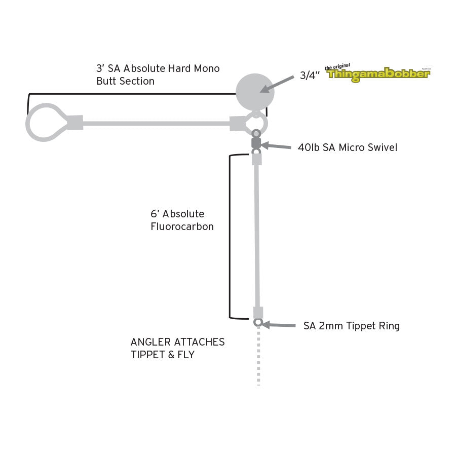 Scientific Anglers Absolute Right Angle Leader 3/4 Indicator 9ft