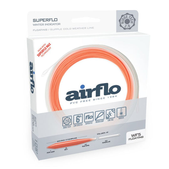 Airflo Ridge 2.0 Ultra Supple Winter - Indicator - Hot Coral/White