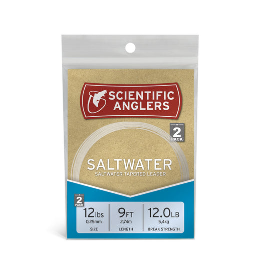 Scientific Anglers Saltwater Tapered 9 ft. Leader 2 Pack