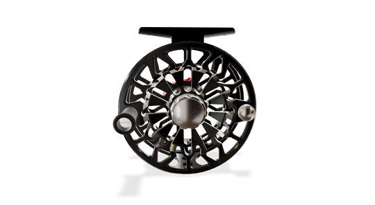 Abel SDF Fly Reel Ported - Basic Black - Grateful Dead Bolt 4/5 WT with Ebony Handle