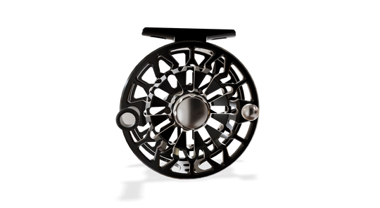 Abel SDF Fly Reel Ported - Basic Black - 5/6 WT with Ebony Handle