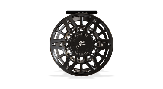 Abel SDS 11/12 Fly Reel - Ported, Black/Black