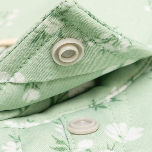 Poncho Outdoors The Bat Masterson Men's Short Sleeve Shirt - Green Daisy Floral Print