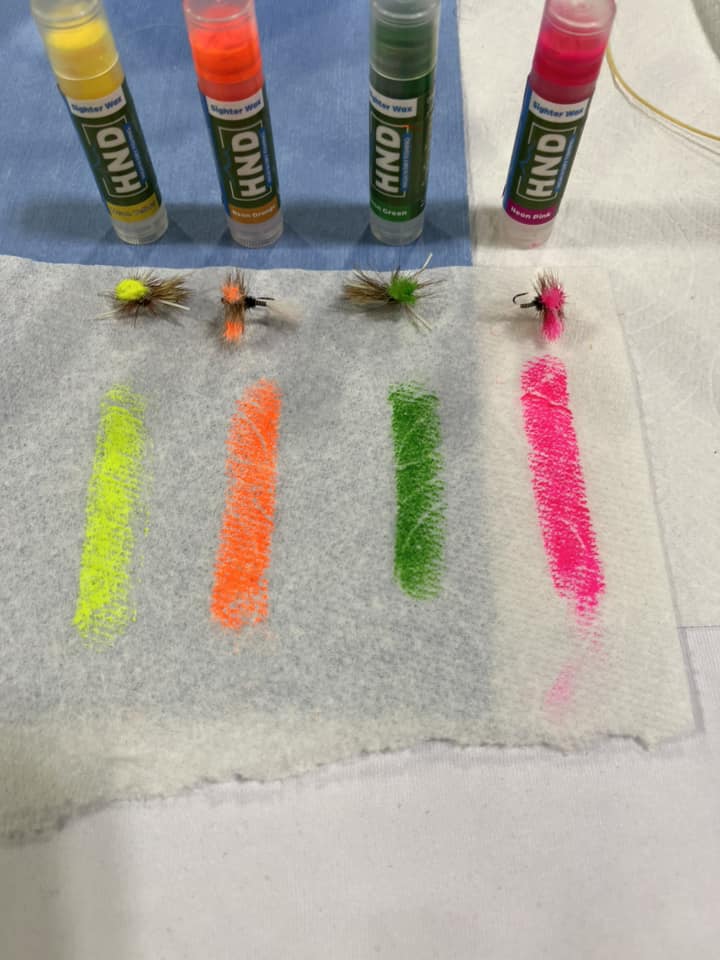 High N Dry Sighter Wax being used on the river