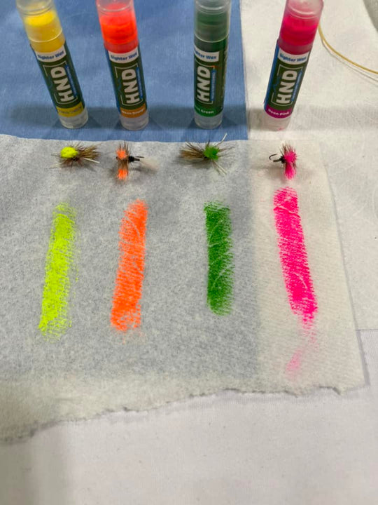 High N Dry Sighter Wax being used on the river