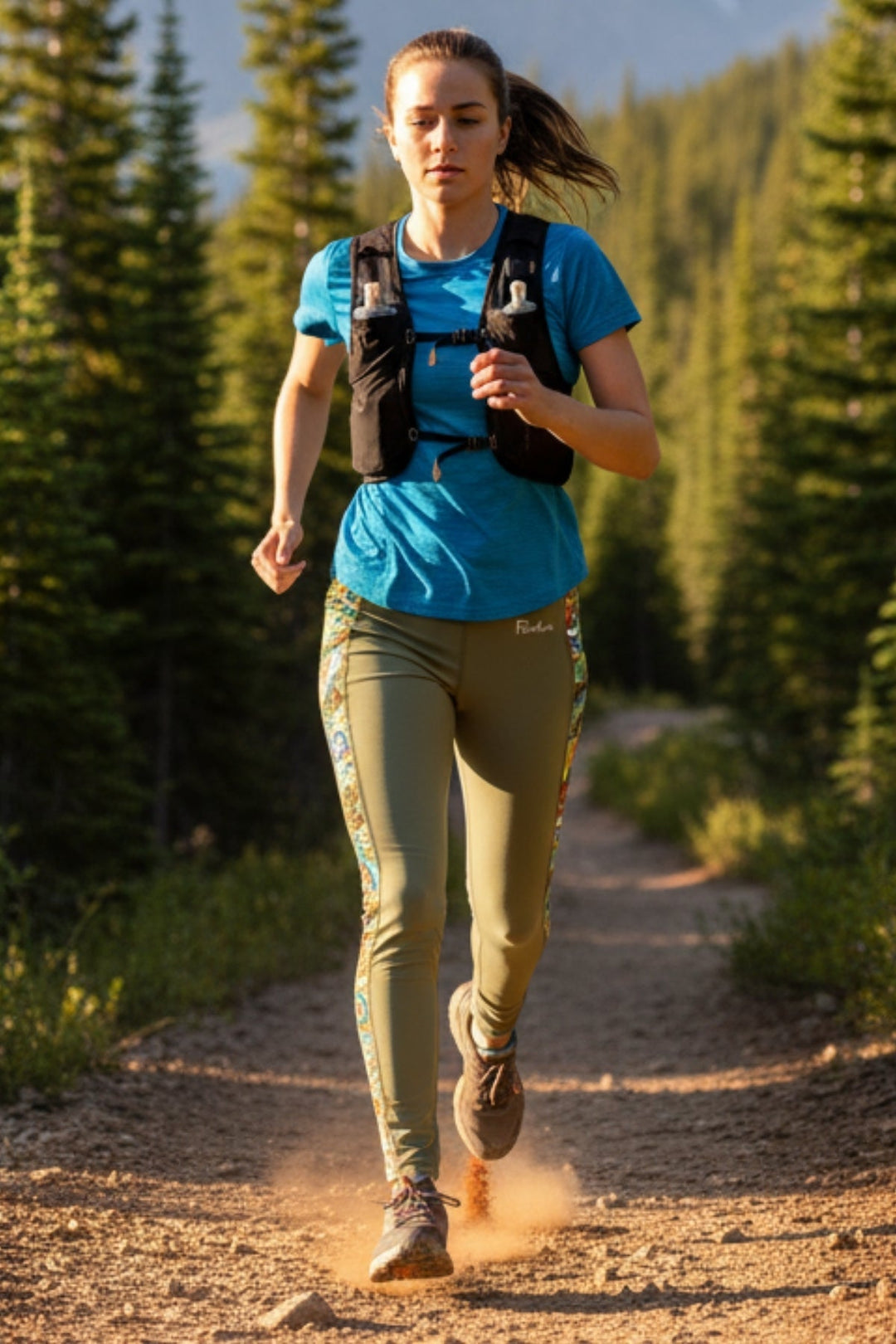 Sitka Green Boho Bass Pocket Leggings