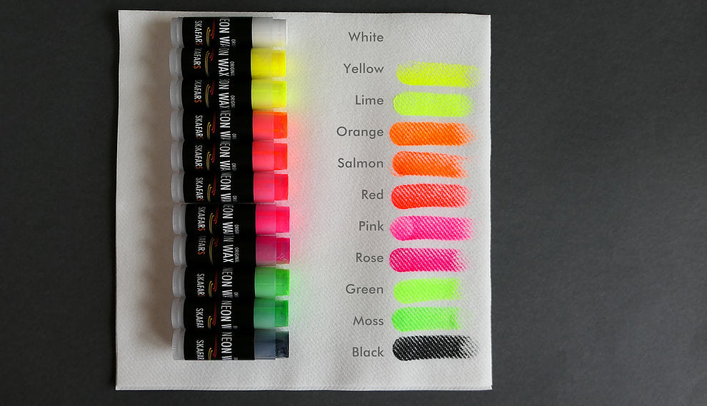 Skafars Neon Euro Nymphing Wax Sighter Tubes