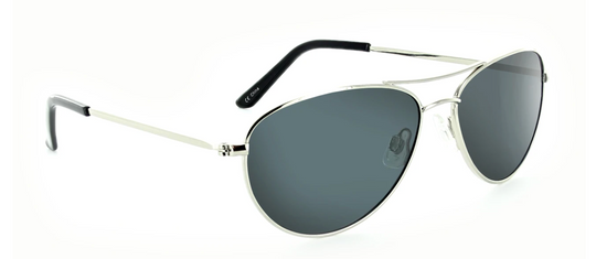 Optic Nerve Silver Polarized Sunglasses