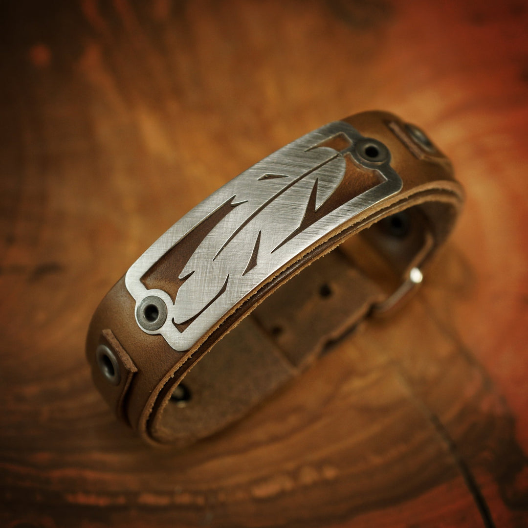 Sight Line Provisions Feather 2.0 Brown Bracelet