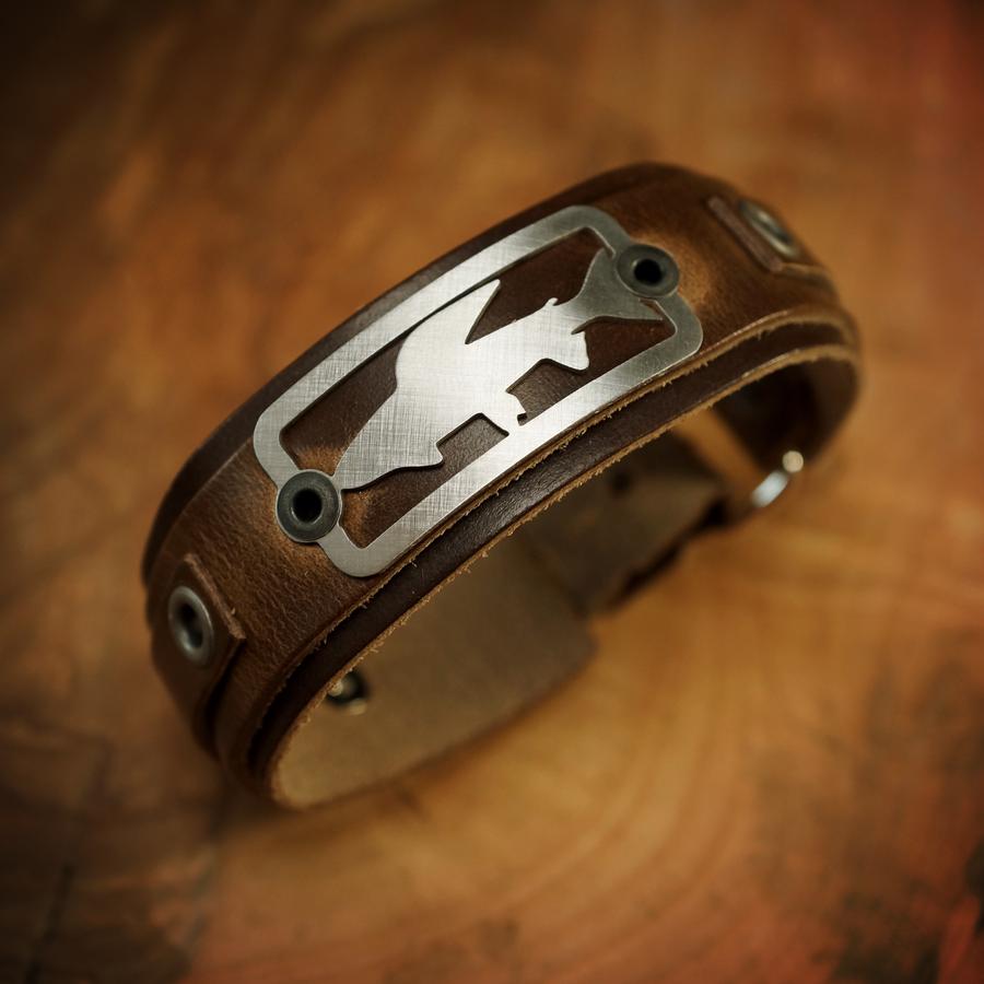 Sight Line Provisions Grayling Horween Brown Bracelet