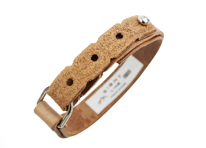 Sight Line Provisions Feather + Flash Skinny Brown Bracelet