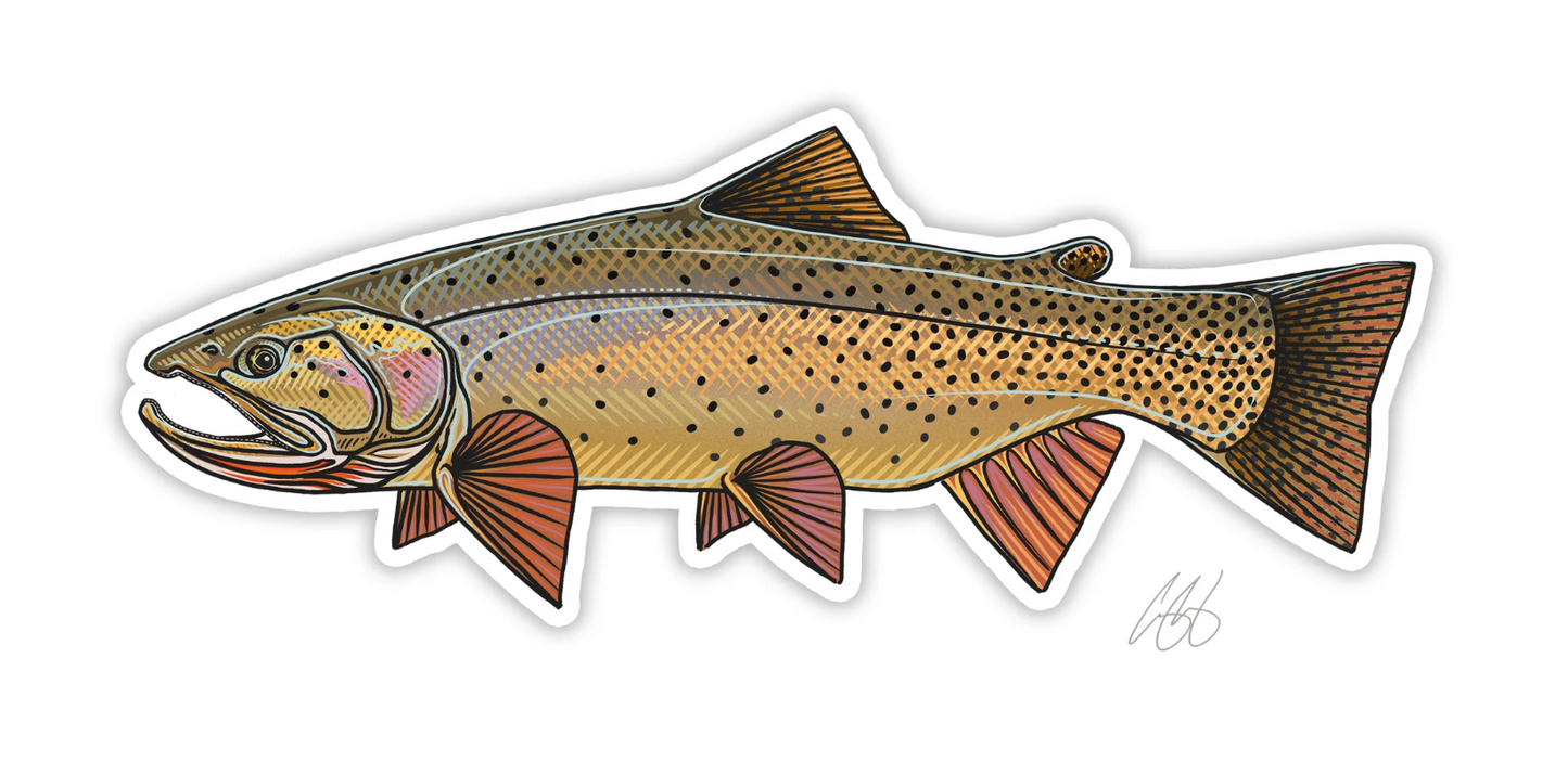 Casey Underwood Snake River Cutthroat Decal Sticker