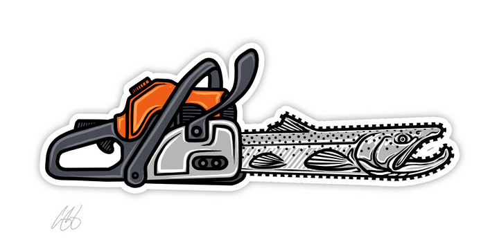 Casey Underwood Steelhead Saw Decal Sticker – Ed's Fly Shop